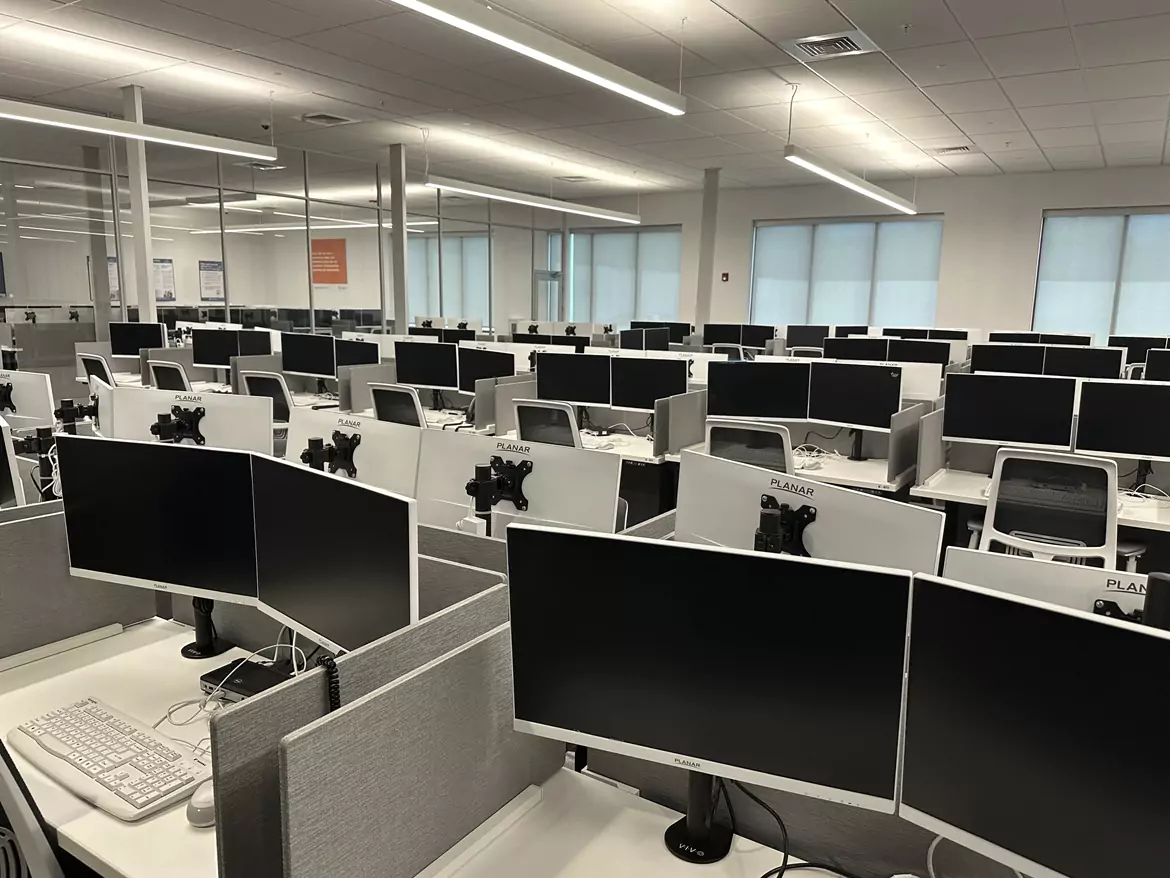 Modern commercial real estate building