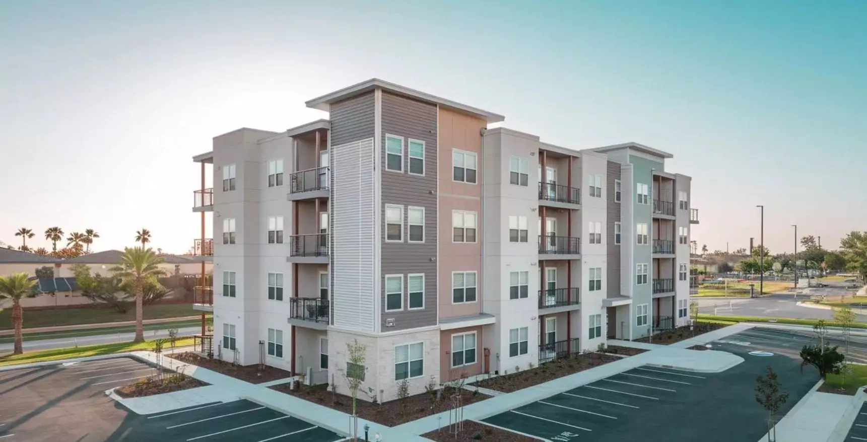 Modern commercial real estate building
