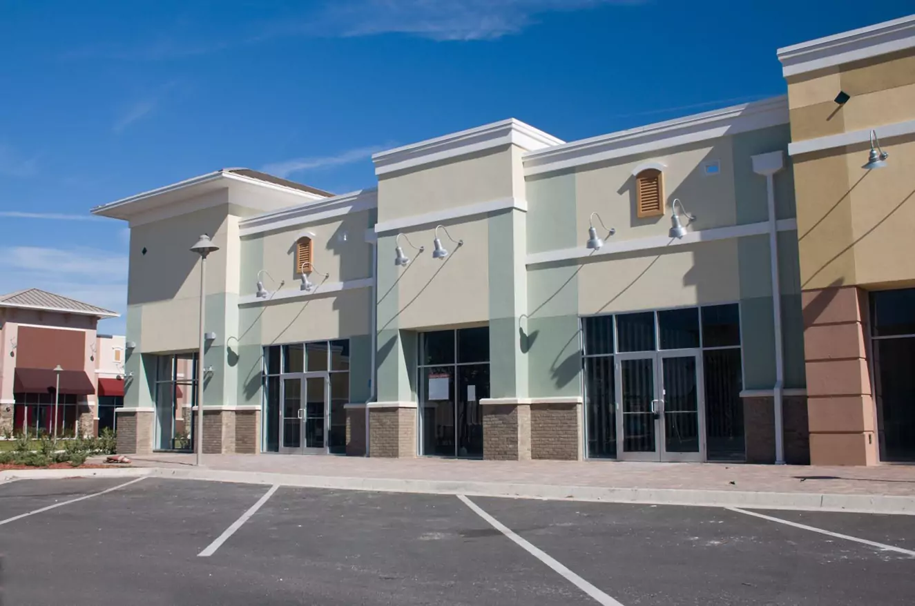 Modern commercial real estate building